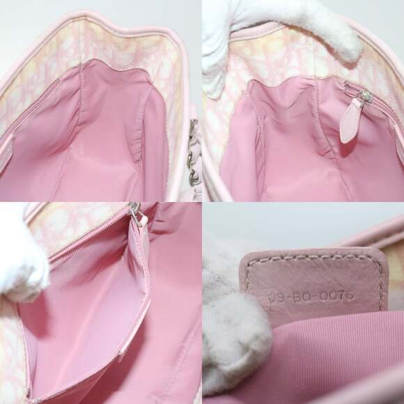 DIOR Trotter Romantic Hand Bag Pvc Leather Pink 09 Bo 09 Bo - Picture 12 of 12